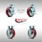 Service Caster 6 Inch SS Poly on Aluminum Caster Set with 2 Brakes/Swivel Lock 2 Rigid SCC SCC-SS30S620-PAR-TLB-BSL-2-R-2 - alternate 7